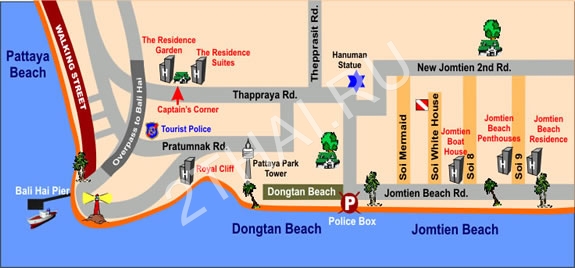 The Residence Jomtien Beach, Паттайя, Джомтьен - фото, цены, карта и месторасположение