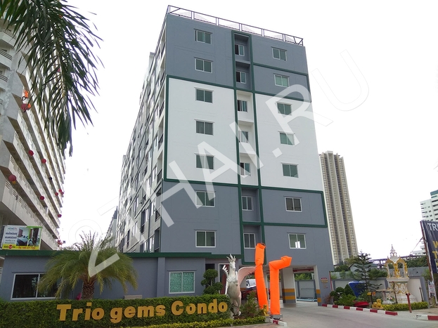 Trio Gems Condominium, Паттайя, Джомтьен - фото, цены, карта и месторасположение