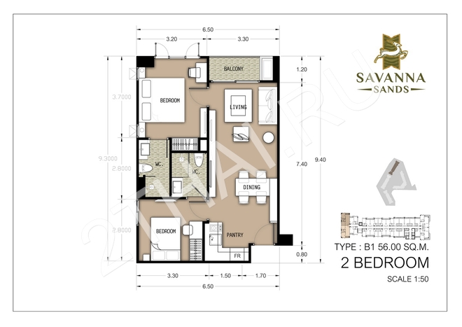 Savanna Sands Condo, Паттайя, Джомтьен - фото, цены, карта и месторасположение